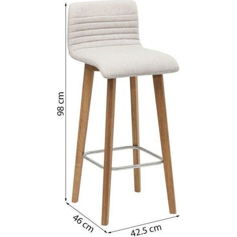 Bar Stool LARA Ecru